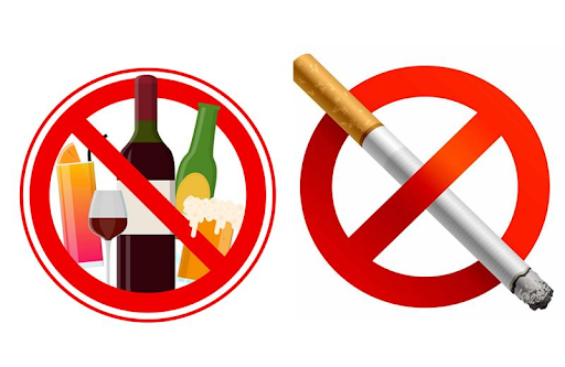 Không hút thuốc và hạn chế rượu bia